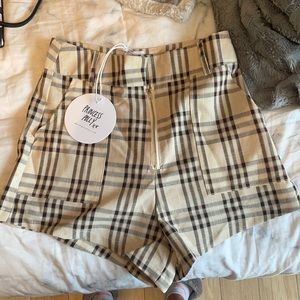 plaid shorts from princess polly